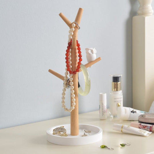 Arbre à Bijoux en Bois